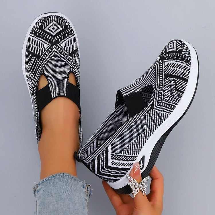 Womens Summer Breathable Mesh Flat Casual Shoes