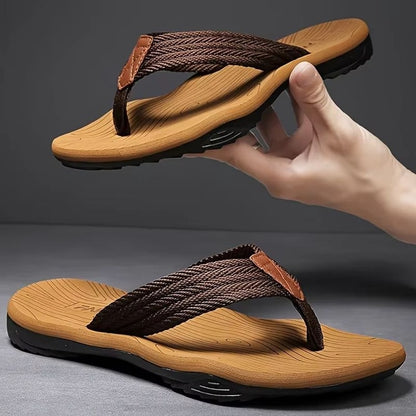 Pmoiste Men's EVA Slip-On Flip Flops for Beach Home and Outdoor Comfort
