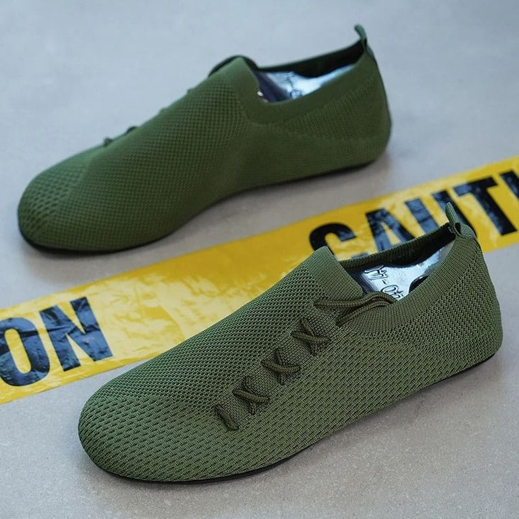 Men Breathable Mesh Loafers Anti-Slip Driving Shoes