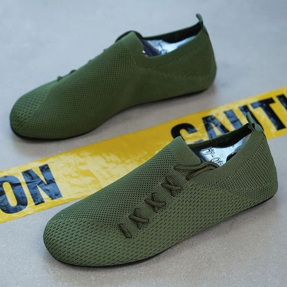 Men Breathable Mesh Loafers Anti-Slip Driving Shoes