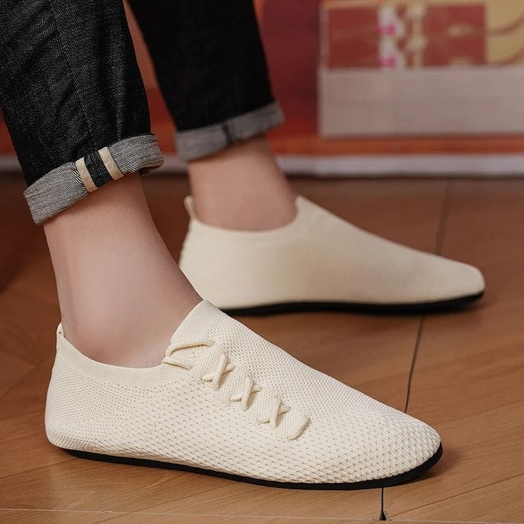 Men Breathable Mesh Loafers Anti-Slip Driving Shoes