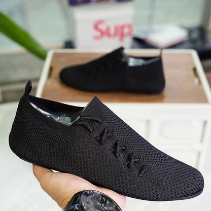 Men Breathable Mesh Loafers Anti-Slip Driving Shoes
