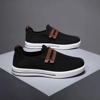 Men Mesh Breathable Walking Shoes Lightweight Outdoor Soft Sole Sneakers