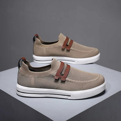 Men Mesh Breathable Walking Shoes Lightweight Outdoor Soft Sole Sneakers