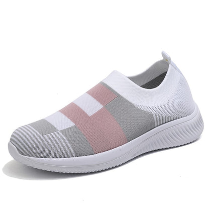 Soft Womens Sneakers, Slip On Sock Shoes for Walking, Fashion Comfort Sneakers, Plus Size Women's Footwear