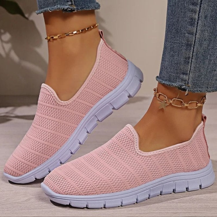 Women Slip On White Sneakers Lightweight Casual Shoes