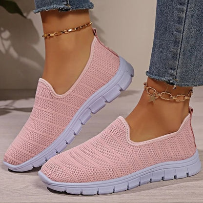 Women Slip On White Sneakers Lightweight Casual Shoes