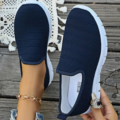 Women Slip On White Sneakers Lightweight Casual Shoes