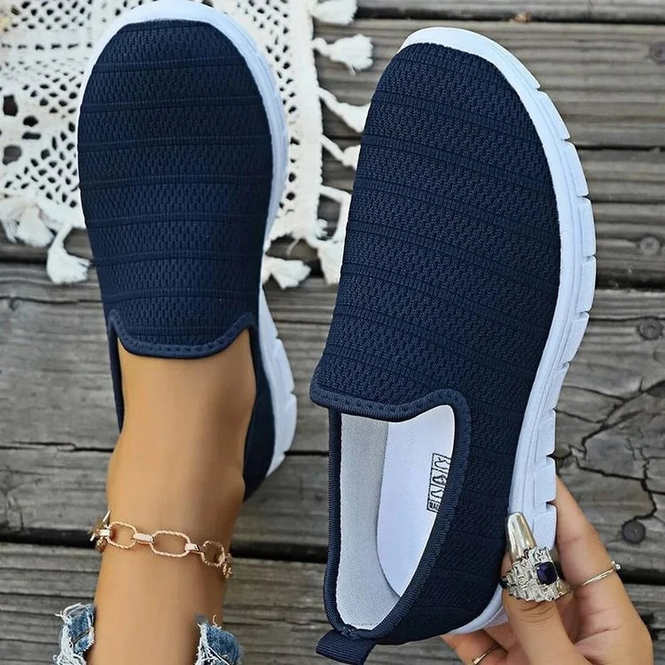 Women Slip On White Sneakers Lightweight Casual Shoes