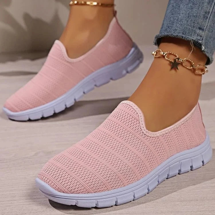 Women Slip On White Sneakers Lightweight Casual Shoes