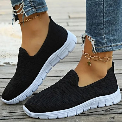 Women Slip On White Sneakers Lightweight Casual Shoes
