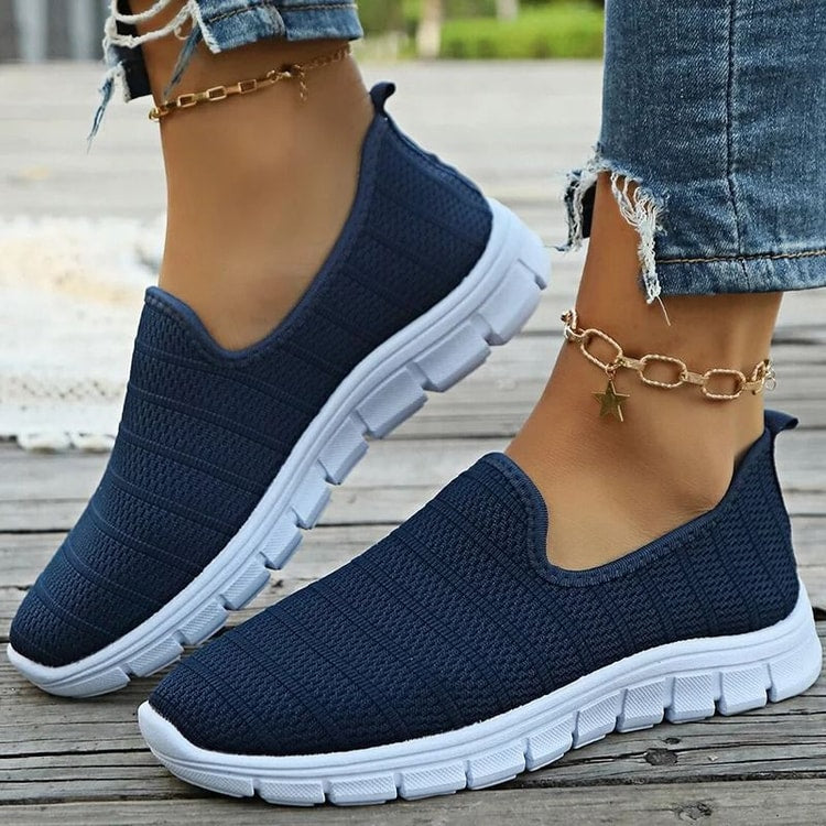 Women Slip On White Sneakers Lightweight Casual Shoes